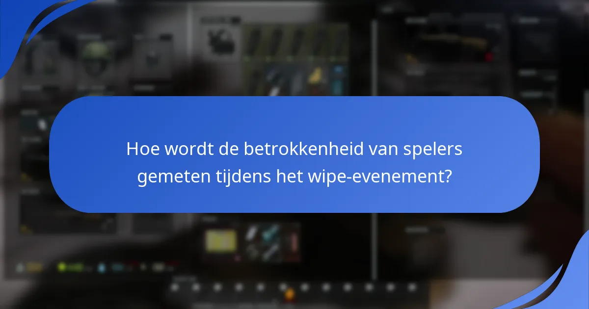 Welke strategieën kunnen spelers gebruiken tijdens het wipe-evenement?