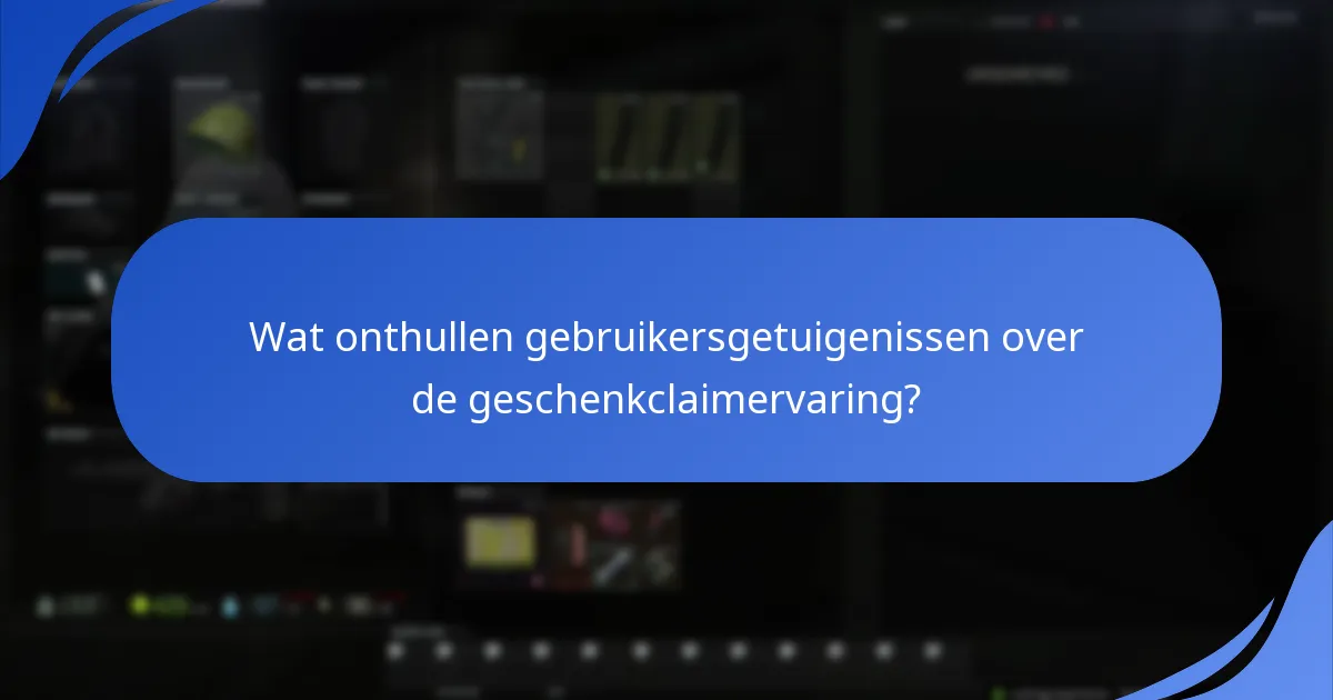 Welke factoren beïnvloeden het succes van geschenkclaims?